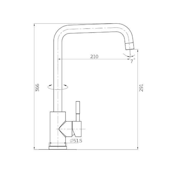 Μπαταρία νεροχύτη Sogno Chrome